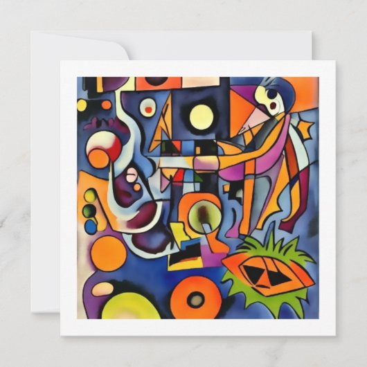 Halloween abstrakt karte (Vorderseite)