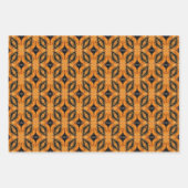 Halloween Abstrakt Pattern Set 3 Geschenkpapier Set (Vorderseite 2)