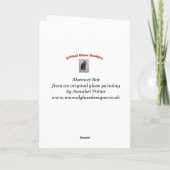 Halloween Abstrakte Bat Art Karte (Rückseite)