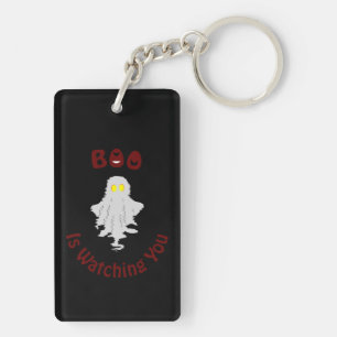 Halloween-Acrylschlüsselanhänger   Boo beobachtet  Schlüsselanhänger