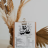 Halloween Activity Worksheet für Kinder Flyer