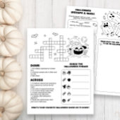 Halloween Activity Worksheet für Kinder Flyer
