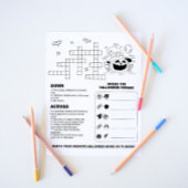 Halloween Activity Worksheet für Kinder Flyer