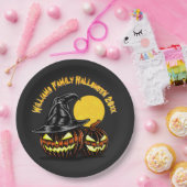 Halloween Add Family Name Year Anpassen 9" Pappteller (Party)