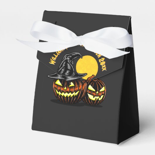 Halloween Add Family Name Year anpassen Geschenkschachtel (Vorderseite)