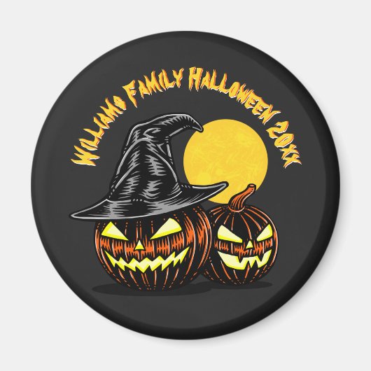 Halloween Add Family Name Year Anpassen Magnet (Vorne)