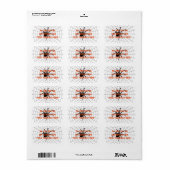 Halloween Address Labels/Spider und Web Adressaufkleber (Vorne)