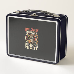 Halloween Adel Retro Eule Metall Brotdose