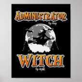 Halloween Administrator Hexan Funny Administration Poster (Vorne)