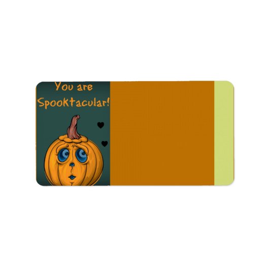 Halloween-Adresslabel Adressaufkleber (Vorne)