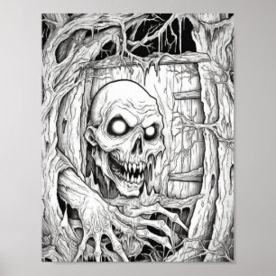 Halloween Aduloring Poster