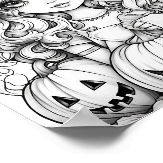 Halloween Aduloring Poster (Ecke)