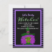 Halloween Adult Hexen Party Einladung (Vorderseite)