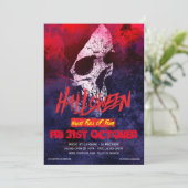 Halloween Adult Party Einladung (Stehend Vorderseite)