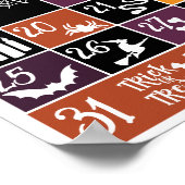 Halloween Adventkalender Poster (Ecke)