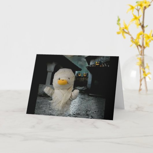 Halloween Adventure Karte (Gelbe Blume)