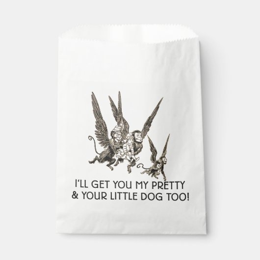 Halloween-Affenassistent von Oz Geschenktütchen (Vorderseite)