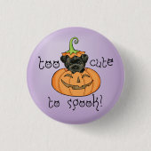 Halloween Affenpinscher Button (Vorderseite)