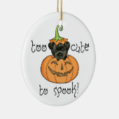 Halloween Affenpinscher Keramik Ornament (Rechts)
