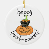 Halloween Affenpinscher Keramik Ornament (Hinten)