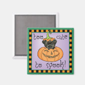 Halloween Affenpinscher Magnet (Vorderseite/Rückseite)