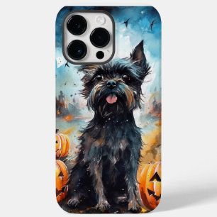 Halloween Affenpinscher mit Pumpkins Beängstigend Case-Mate iPhone 14 Pro Max Hülle
