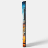 Halloween Affenpinscher mit Pumpkins Beängstigend Case-Mate iPhone Hülle (Rückseite / Links)