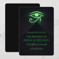 Halloween Ägyptisches Auge der Horus Dark Green We