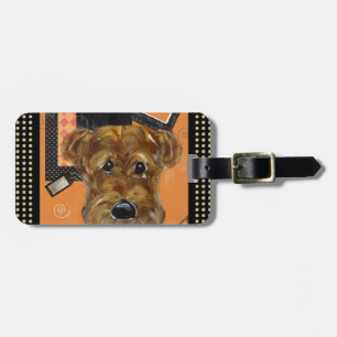 HALLOWEEN AIREDALE GEPÄCKANHÄNGER
