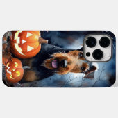 Halloween Airedale mit Pumpkins Beängstigend Case-Mate iPhone Hülle (Rückseite (Horizontal))