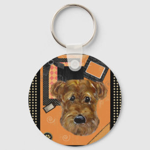 HALLOWEEN AIREDALE SCHLÜSSELANHÄNGER