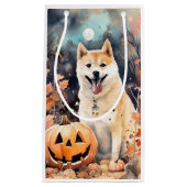 Halloween Akita mit Pumpkins Beängstigend Kleine Geschenktüte (Vorderseite)