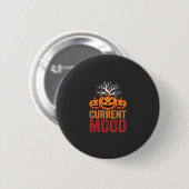 Halloween aktuelles Stimmung Kürbis Baum Design Button (Vorne & Hinten)