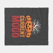 Halloween aktuelles Stimmung Kürbis Baum Design Fleecedecke (Vorderseite (Horizontal))