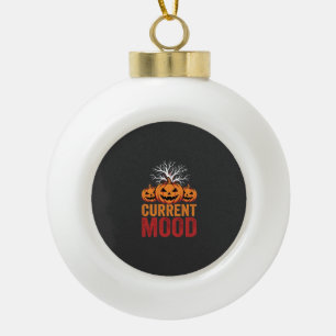 Halloween aktuelles Stimmung Kürbis Baum Design Keramik Kugel-Ornament
