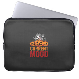 Halloween aktuelles Stimmung Kürbis Baum Design Laptopschutzhülle
