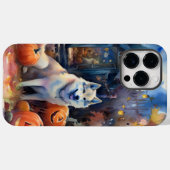 Halloween Alaskan Malamute mit Pumpkins Beängstige Case-Mate iPhone Hülle (Rückseite (Horizontal))