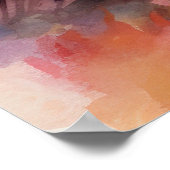 Halloween Alaskan Malamute mit Pumpkins Beängstige Poster (Ecke)