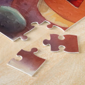 Halloween Alaskan Malamute mit Pumpkins Beängstige Puzzle (Seite)