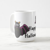 Halloween Albern Bat Kaffeetasse (Vorderseite Links)