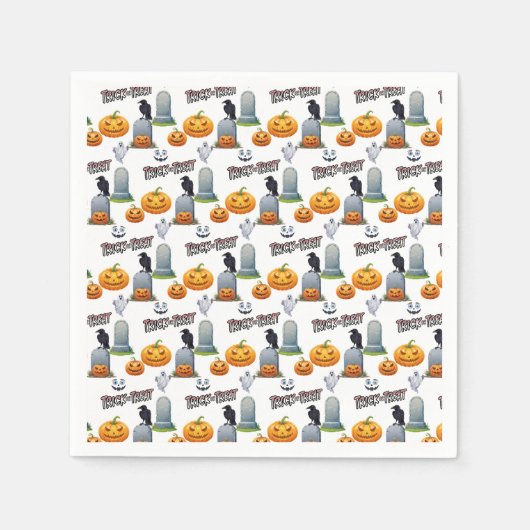 Halloween Albern Monster Serviette (Vorderseite)