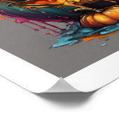 Halloween Albern Pumpkin Poster (Ecke)