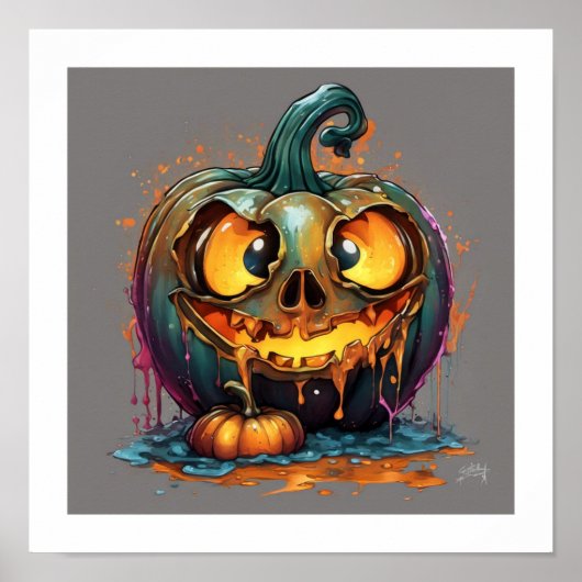 Halloween Albern Pumpkin Poster (Vorne)