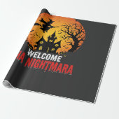 Halloween-Albtraum-Hexen-Haus-Design Geschenkpapier (Ungerollt)