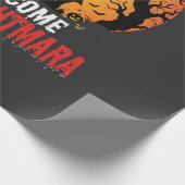 Halloween-Albtraum-Hexen-Haus-Design Geschenkpapier (Ecke)
