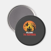 Halloween-Albtraum-Hexen-Haus-Design Magnet (Vorderseite/Rückseite)