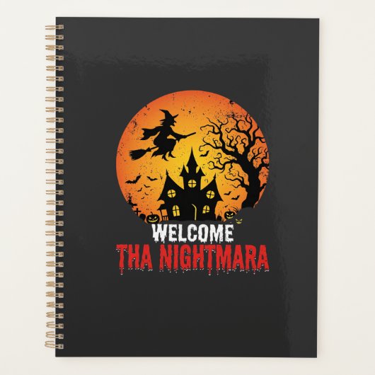 Halloween-Albtraum-Hexen-Haus-Design Planer (Vorderseite)