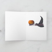 Halloween-Albtraum - Pudel - Schokolade Karte (Innenseite)