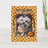 Halloween-Albtraum - ShihPoo - Maggie Karte (Vorderseite)