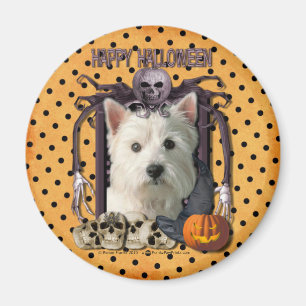 Halloween-Albtraum - Westie Magnet